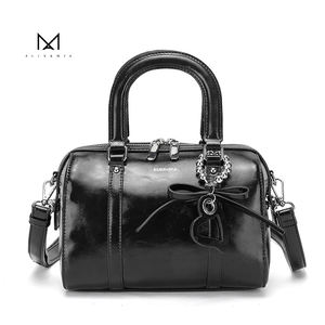 2024 波士顿包大容量复古白色 PU 皮革女式斜挎包单肩包和斜挎包复古风格 <span class=keywords><strong>V</strong></span> - Product Image 5