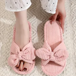Eva Foam Slippers Fashion New Bow Slippers Women Indoor And Outdoor Custom House Slippers With Strength Store