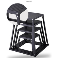 Plataforma de Salto Pliométrico Desmontable, Caja de Salto Progresiva para Entrenamiento Físico en Gimnasio
