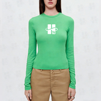 Camiseta Deportiva de Verano para Mujer, Ajustada, de Spandex Elástico, con Estampado Personalizado, Color Sólido, Transpirable y que Absorbe la Humedad