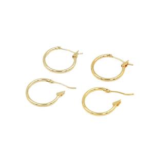 Cuivre plaqué or véritable 18 carats tête de lapin queue oreille anneau 14K couleur rétention neuf mots bricolage oreilles oreilles accès - Product Image 5