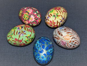 Best Quality Exquisite Kashmiri Paper Mache Egg Collection for <b>Easter</b> Home Decor Buy Now! - Product Image 4