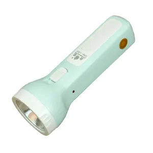 Fabrik Kunststoff Hand Taschenlampe leistungs starke Taschenlampe AC Stecker aufladen wiederauf ladbare Blei Säure Taschenlampe Taschenlampe