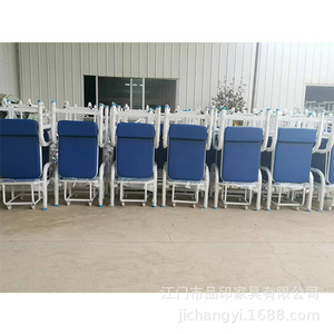 Pinyin Hospital Companion <b>Chair</b> PY-P1 Blue Artificial Leather Folding <b>Single</b> Seat Thickened Steel Pipe - Product Image 2