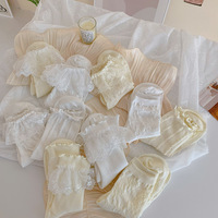 Chaussettes en coton sans couture fines et blanches pour femmes, style Lolita avec nœud, mi-mollet, collection printemps, vente en gros pour usines de chaussettes