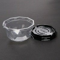 Boîte d'emballage individuelle en plastique PET recyclable pour gâteaux de lune, avec couvercle transparent en forme de dôme, pour boulangerie, desserts, plats à emporter, jetable