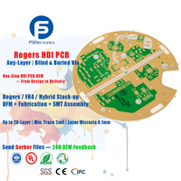 Carte RF haute fréquence Rogers RO4003C avec finition ENIG or par immersion, fabrication OEM de circuits imprimés sur mesure, solution complète