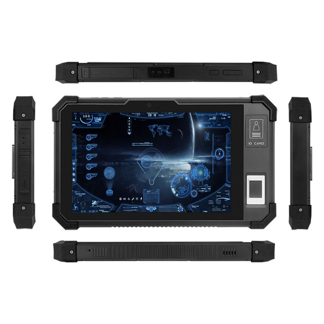8inch Industrial Rugged Tablet with Fingerprint ID Super High Frequency Facial Recognition Handheld Smart Terminal 5G
