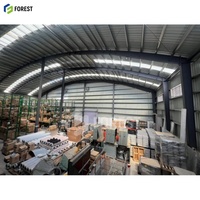 Services de soudage, pliage et découpe de structures en acier préfabriquées à arche lourde, structure à grille longue portée en acier Q235/Q345B