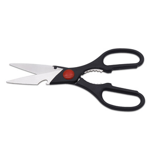 Kitchen Scissor Stainless Steel 9 In Black Straight Head For Home Use - Product Image 3