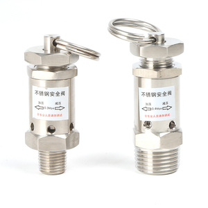 Mini Van giảm áp 1/4 "1/2" bspt NPT nam chủ đề 0-10bar SS304 van xả thép không gỉ Mini van xả khí - Product Image 1