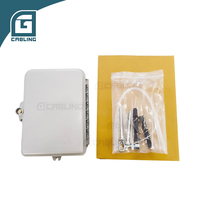 Caja de Distribución de Fibra Óptica Gcabling FTTH FAT de 8 Núcleos, Divisor PLC, Instalación Impermeable IP65, Caja Terminal de 8/16 Núcleos para FTTH