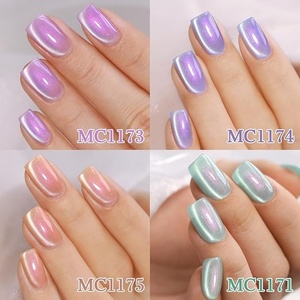 Cat Eye <b>Gel</b> Polish <b>Set</b> Shimmer Glitter with Magnet Holographic Reflective Magnetic UV <b>Nail</b> Art Kit - Product Image 4