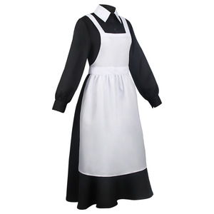Costume da Cameriera Bianco e Nero Sorella <span class=keywords><strong>Isabella</strong></span> Set Costume Cosplay in Poliestere Costumi di Halloween - Product Image 5