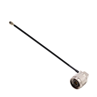 Câble coaxial RF de haute qualité, assemblage de câble pigtail noir RG178 de 10 cm, de type GEN1 à N, personnalisé OEM, vente en gros