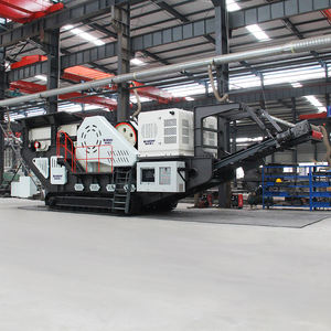 Trituradora montada en pista, trituradora de mandíbula, cono e impacto, planta trituradora de piedra, Trituradora móvil sobre orugas con pantalla vibratoria para mineral de roca - Product Image 2