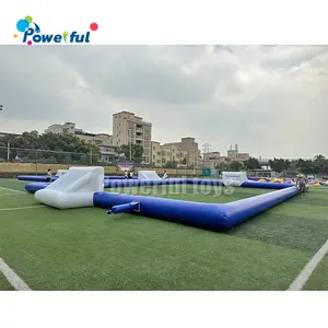 Hot sale inflatable soapy soccer field ready for send inflatable outdoor sport game inflatable football basketball pitch