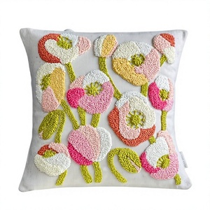 Designer Tufted Boho Cushion Cover By <b>Indian</b> Textiles H/L Handwoven Decorative <b>Throw</b> Pillow Luxury Boho Pillow Hot Selling - Product Image 1