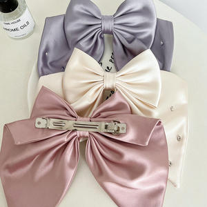 <span class=keywords><strong>Barrette</strong></span> à <span class=keywords><strong>cheveux</strong></span> élégante pour femmes, style coréen, grande pince à <span class=keywords><strong>cheveux</strong></span> à nœud, porte-queue de cheval décoratif, pince à ressort, strass - Product Image 3