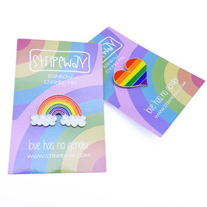 Pin ผู้ผลิต OEM ที่กำหนดเองหรือเคลือบชุบนิกเกิลสีดำแมว Pride จีน Lapel Pin โลหะผีเสื้อ - Product Image 3