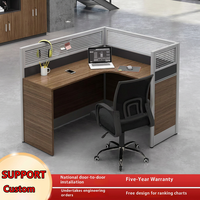 Bureau de direction moderne en bois massif Zen et ensemble de mobilier de poste de travail avec armoire de rangement Garantie cinq ans