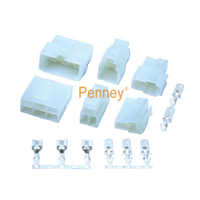 Caja de Conexión Molex MX 63080/63090 para Cable, Receptáculo Hembra de 2-16 Pines, Paso de 6.35mm, PA66, Conector de Cable a Cable con Recubrimiento de Oro y Estaño