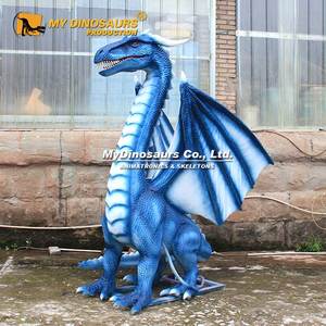 MyDino WD025 all'aperto decorazione di Halloween Animatronic blu drago modello - Product Image 1