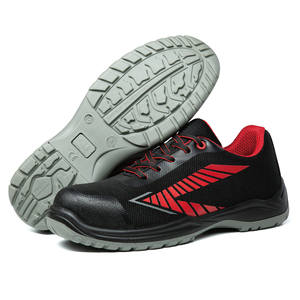 Vendita calda all'aperto della caviglia bassa degli uomini su ordinazione della fabbrica Sneakers sportive nere scarpe di sicurezza della punta in acciaio per le fatiche - Product Image 4