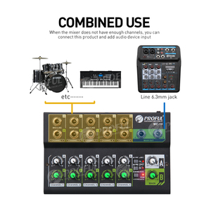 Amplificateur domestique Debra Audio MC10 10 canaux, mélangeur audio mono/stéréo, enregistrement multi-interface, extension de batterie de <span class=keywords><strong>jazz</strong></span> - Product Image 4