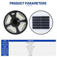 Lampes solaires de jardin LED 100W étanches IP65 tout-en-un avec capteur automatique et vis de fixation pour lampadaires extérieurs en Chine