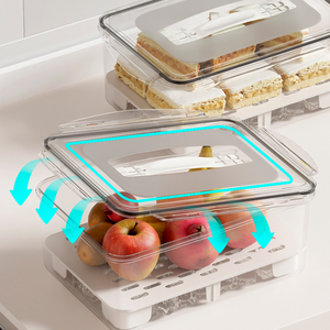 Di động trong suốt dày Hộp Ăn Trưa cho cắm trại ngoài trời những buổi dã ngoại và tủ lạnh sử dụng kín bin lưu trữ - Product Image 5