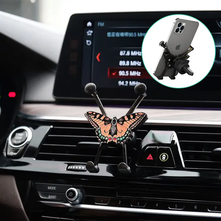 Christmas gift Car Phone Holder Mount 2023 Cell Phone Holder Car Dashboard Windshield Vent Compatible with iPhone 12 11 Pro SE X