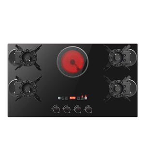 Table de cuisson à gaz et électrique Ridax avec écran tactile, réglage de la flamme multi-niveaux, 4,2 kW, brûleur intégré, pour usage domestique et hôtelier - Product Image 4