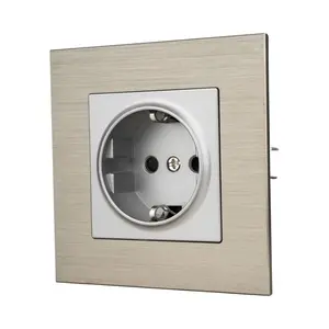 Mvava Type 86 240V EU Standard Factory direct supply wood panel design light wall keys electrical sockets for home