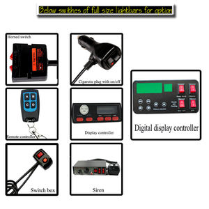 ไฟเตือนแบบแถบ LED COB สีแดง ขาว น้ำเงิน ขนาด 88W 129 ซม. 51 นิ้ว พร้อมไฟส่องข้างและไฟส่องพื้น - Product Image 6