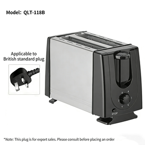 <span class=keywords><strong>Tostadora</strong></span> de Pan de Doble Cara Totalmente Automática con Calefacción <span class=keywords><strong>para</strong></span> Cocinas Domésticas y de Hotel, Carcasa de Acero Inoxidable - Product Image 4