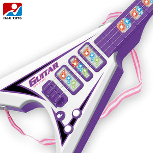 La <span class=keywords><strong>chitarra</strong></span> <span class=keywords><strong>rock</strong></span> più popolare impara a giocare con i giocattoli giocattolo per <span class=keywords><strong>chitarra</strong></span> con strumento leggero musicale elettrico per bambini in plastica - Product Image 4