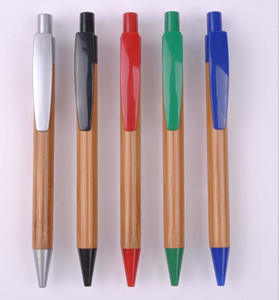 エコグリーン販促品 ボールペン アイテム リサイクル竹製ボールペン お客様のレーザー刻印ロゴ入り - Product Image 2