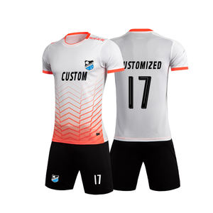 足球足球磨损培训团队练习运动球衣足球空白孩子泽西岛 - Product Image 2