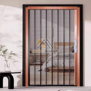 Malla Mosquitera Plegable de Acero Inoxidable Diamond Security, Puerta Corredera <span class=keywords><strong>Doble</strong></span>, Tipo Invisible, Moderna, para Hotel - Product Image 1
