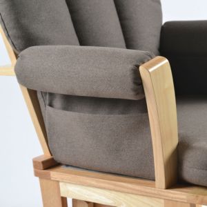 "TEFFUL Solid Wooden 2-Piece Rocking <b>Lounge</b> <b>Chair</b> Set for <b>Living</b> <b>Room</b> Home Furniture" - Product Image 4