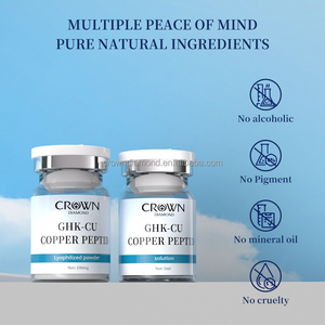 Suero en <span class=keywords><strong>Polvo</strong></span> Liofilizado de Marca Privada, Antienvejecimiento, Reafirmante, Hidratante, Reparador, Esencia de Péptidos de Cobre Ghk-Cu en Ampollas - Product Image 6