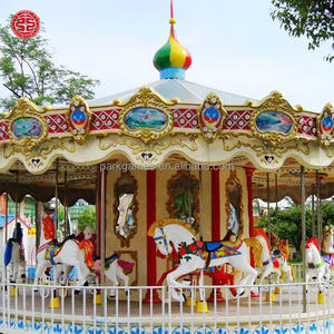 Grand manège à chevaux pour parc d'attractions extérieur, fête foraine, aire de jeux, parc de divertissement, machine de jeu pour enfants, à vendre - Product Image 4