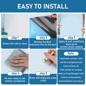 Venta directa de fábrica, pegatina de tablero negro, <span class=keywords><strong>pizarra</strong></span> magnética, alfombrilla de pared de flores <span class=keywords><strong>enrollable</strong></span> para niños - Product Image 4