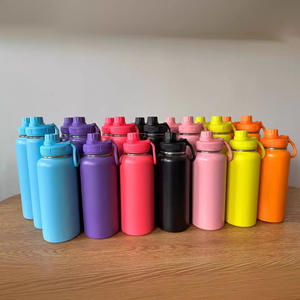 Botella Deportiva Rosa de 18/25/32/40 oz, Doble Pared, Acero Inoxidable, Aislada al Vacío, Reutilizable, con Tapa de Color - Product Image 5