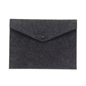 Pochette de rangement en feutre pour ordinateur portable A4/A5 personnalisée Pochette de rangement pour documents Porte-documents avec sangle/bouton - Product Image 1