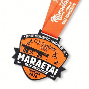Custom Made 3D Europe Marathon Medal Gold-Plated Blank Metal Sports Race Award <b>Trophies</b> <b>Engraved</b> Technique - Product Image 4