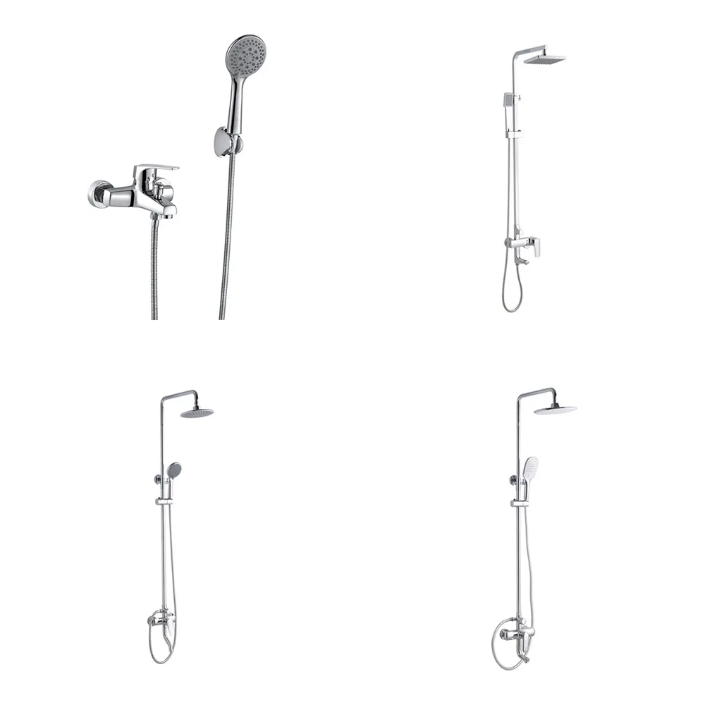 Building materials sanitary ware household copper shower set pressurized shower head shower set