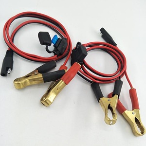 คลิปจระเข้ทองแดง<span class=keywords><strong>แบตเตอรี่</strong></span><span class=keywords><strong>12V</strong></span> ไปยังสายเคเบิล<span class=keywords><strong>แบตเตอรี่</strong></span> SAE พร้อมฟิวส์ - Product Image 4