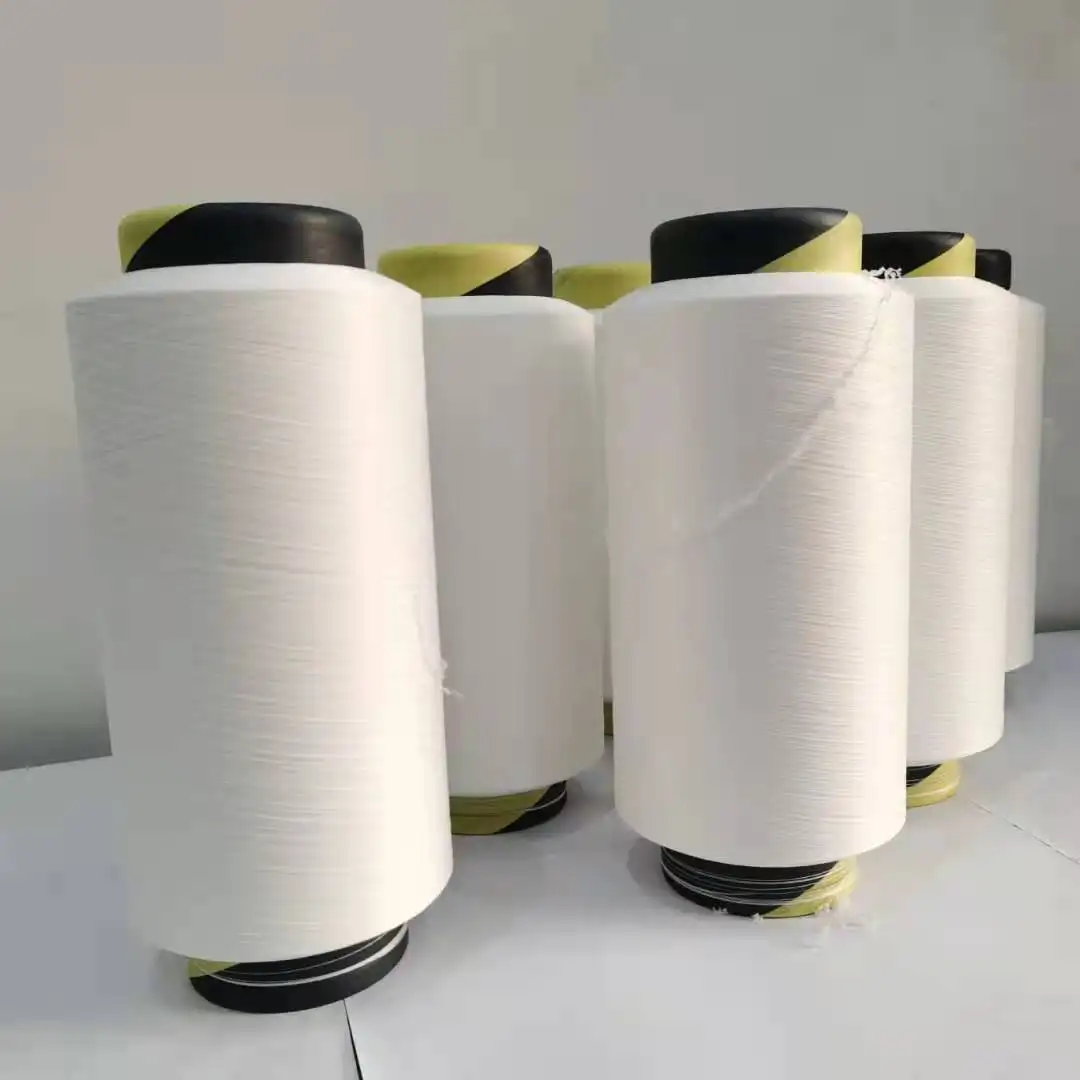 Filato ricoperto d'aria in Spandex di poliestere riciclato RPET per tessuto e tessitura senza cuciture